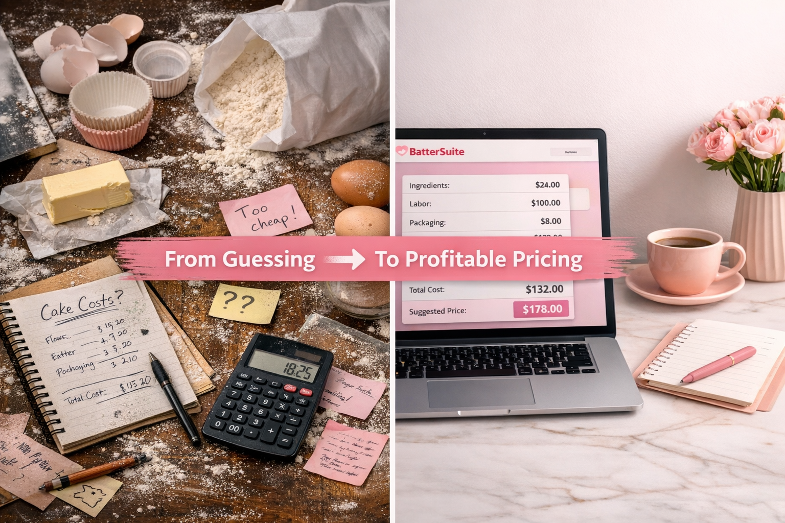 From guessing to profitable pricing with BatterSuite cake pricing calculator
